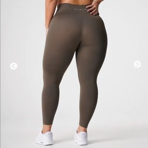 NVGTN olive solid seamless leggings